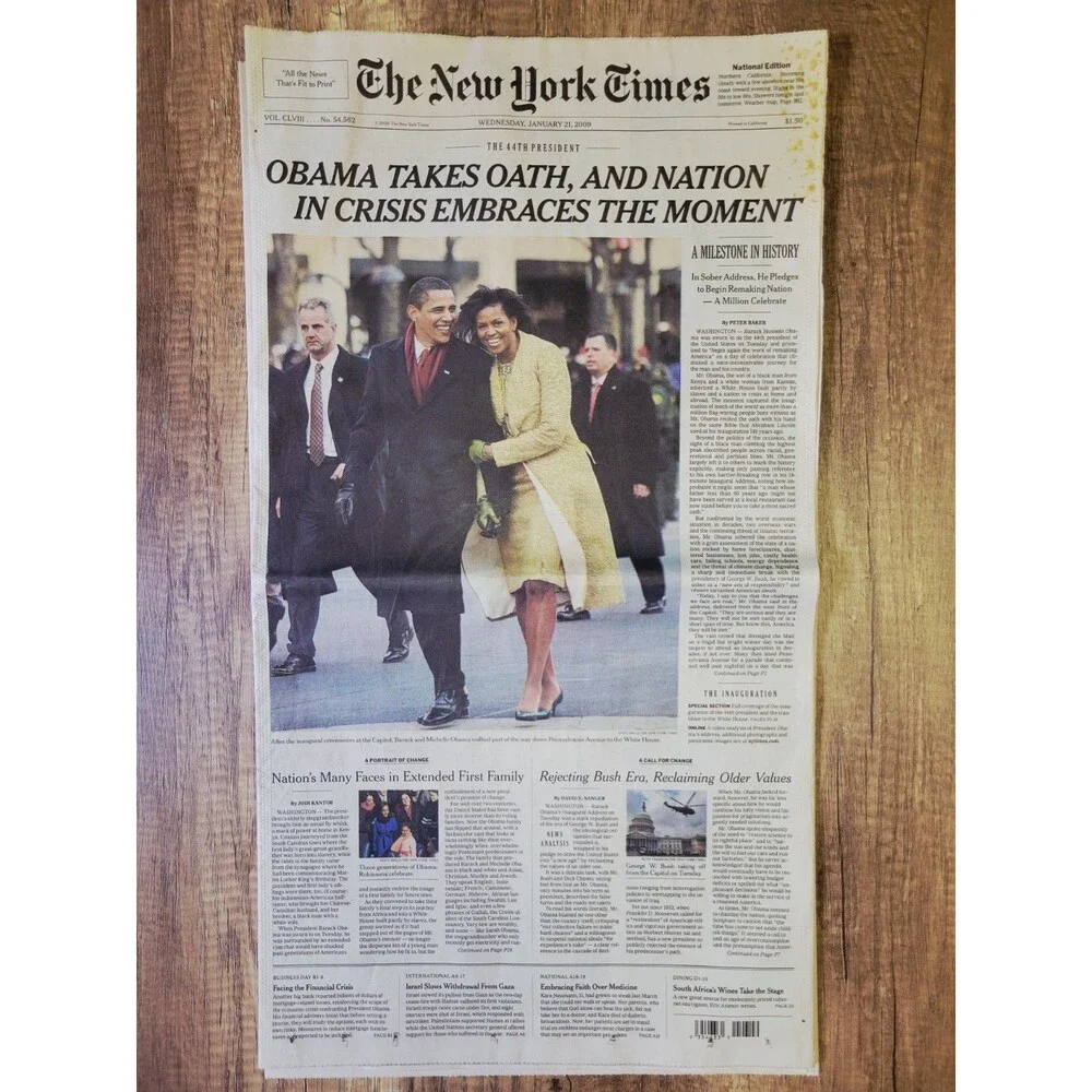 2009 Jan 21: President OBAMA Inauguration Day Special - NY Times New York